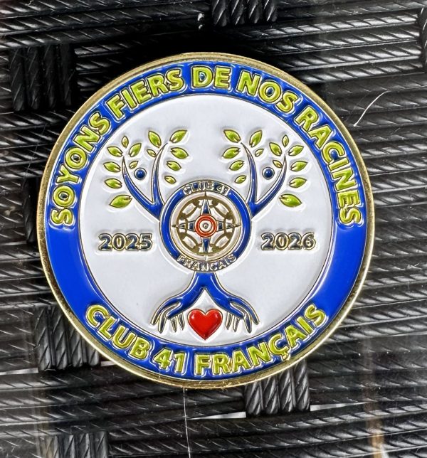 Coins Club 41  Français 2025-2026. 40mm