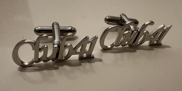 Boutons de manchettes argentés CLUB 41