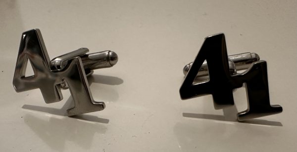 Boutons de manchettes argentés 41