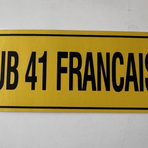 Panneau de direction métal CLUB 41