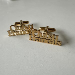 Boutons de manchettes dorés CLUB 41 FRANCAIS