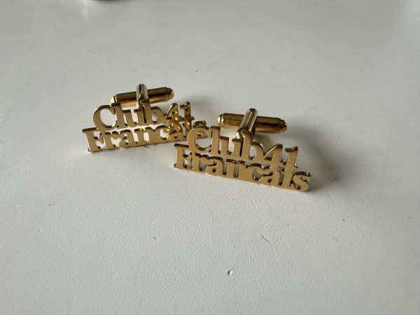 Boutons de manchettes dorés CLUB 41 FRANCAIS