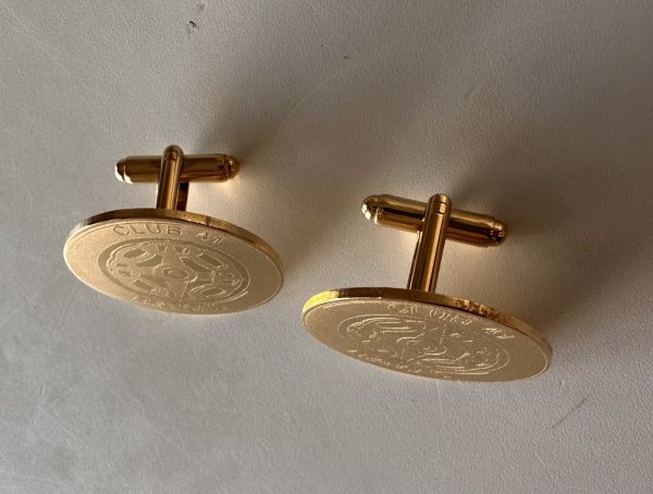 Boutons de manchettes  dorées grand modèle – Image 2
