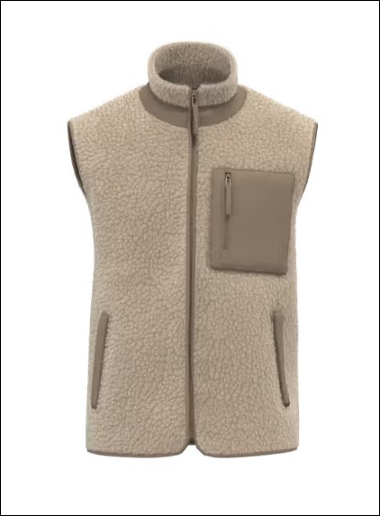 Bodywarmer SHERPA BEIGE – Image 2